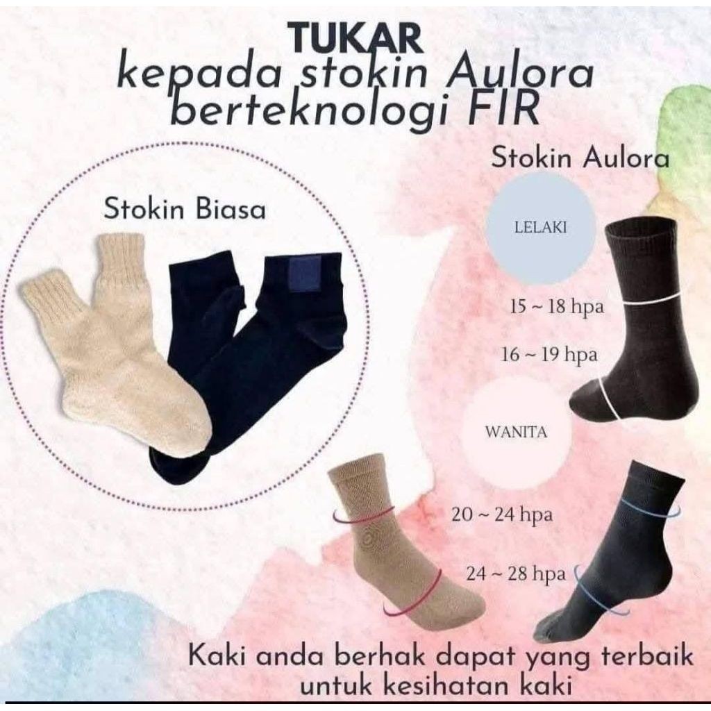 (100% GARANSI ORIGINAL) KAOS KAKI AULORA. KAOS KAKI AULORA WOMAN. KAOS KAKI AULORA MEN. AULORA SOCKS