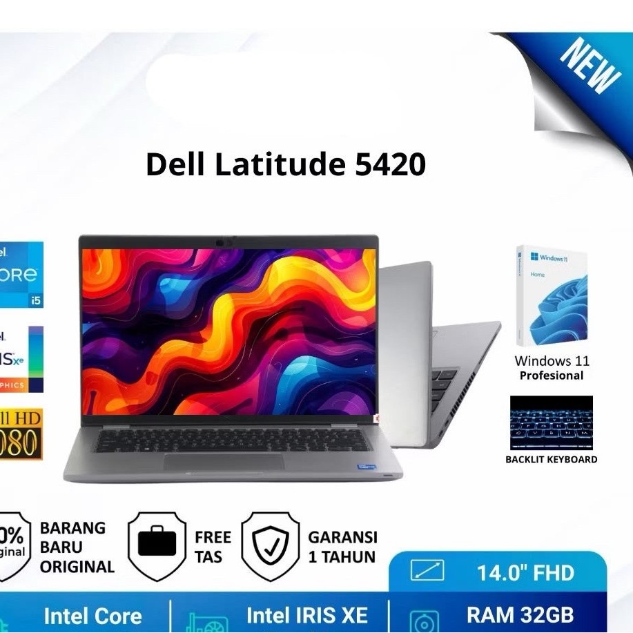 DELL LATITUDE 5420 INTEL i5 1145G7 32GB 256SSD WINDOWS