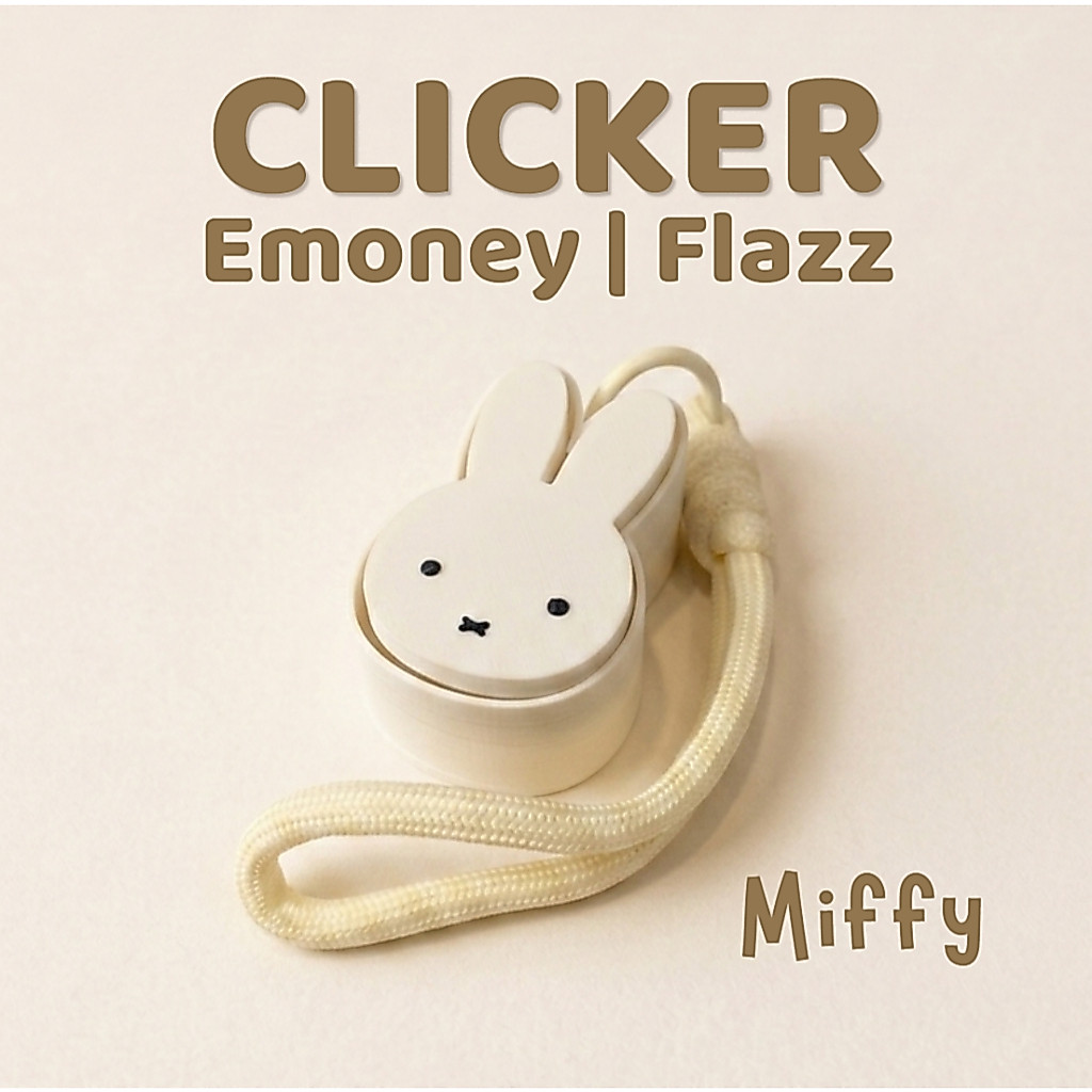 Tappy Clicker Miffy Series I Gantungan Kunci Fidget Miffy | Fidget toy clicky mechanical keyboard sw