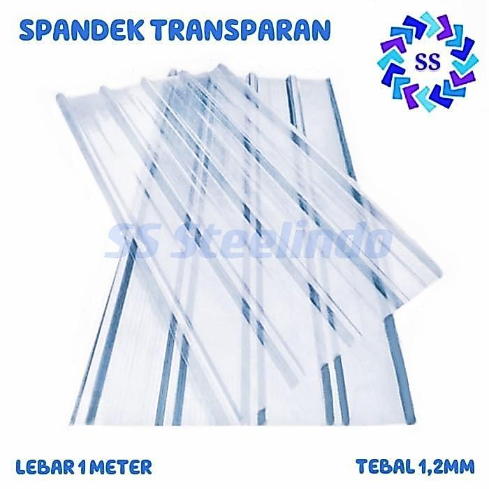 Atap Spandex Spandek Clear Bening Transparan 1 Mm 3M 4M 5M 6M Terbaru 