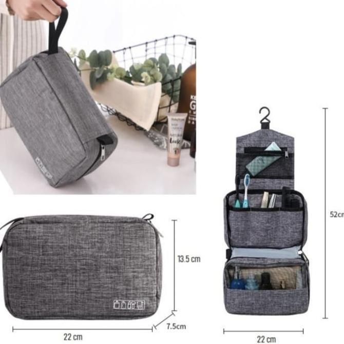 TRAVEL BAG PERALATAN MANDI SHOWER POUCH KOREAN STYLE HCS