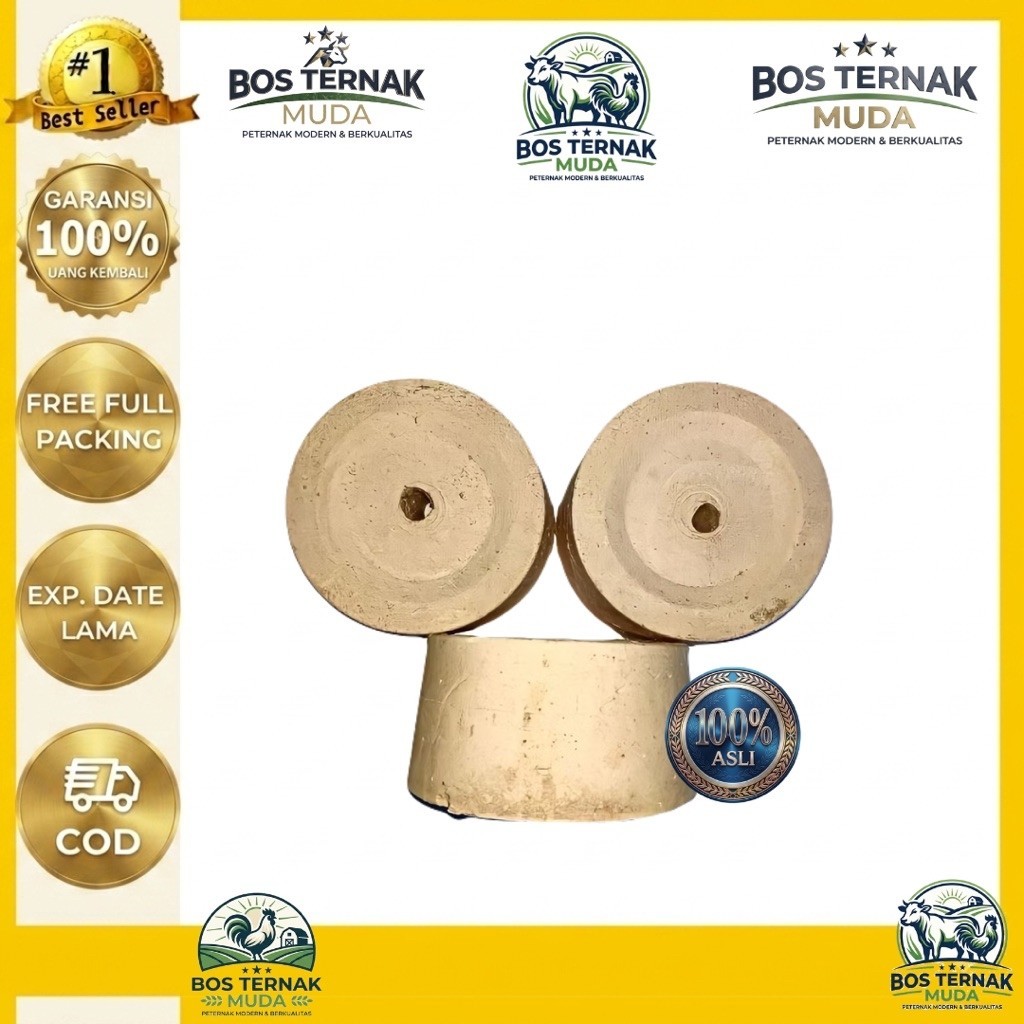 Mineral blok kambing Natural 500 gram - Mineral block - Mineral blok - Mineral untuk sapi - Vitamin 
