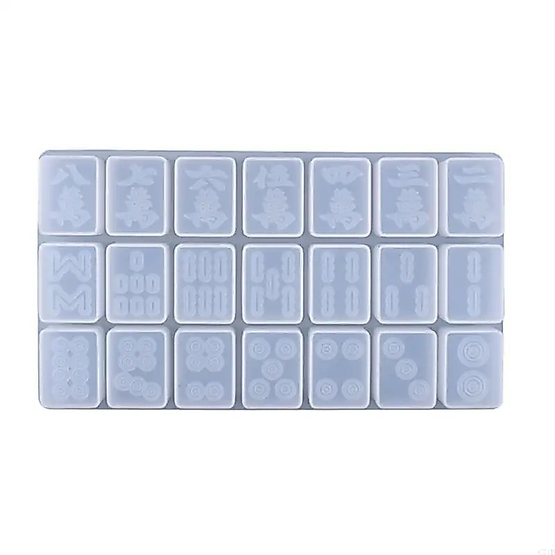 rystal Resin Mold for reative Mahjong Silione Mould DIY rafts Jewelry Ornaments asting Tools