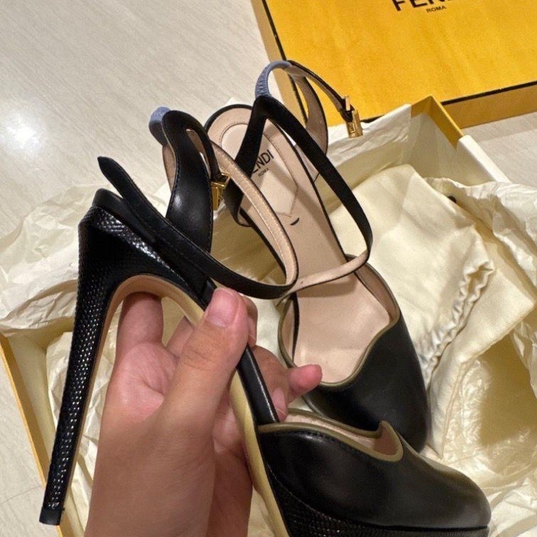 preloved authentic fendi heels 11cm