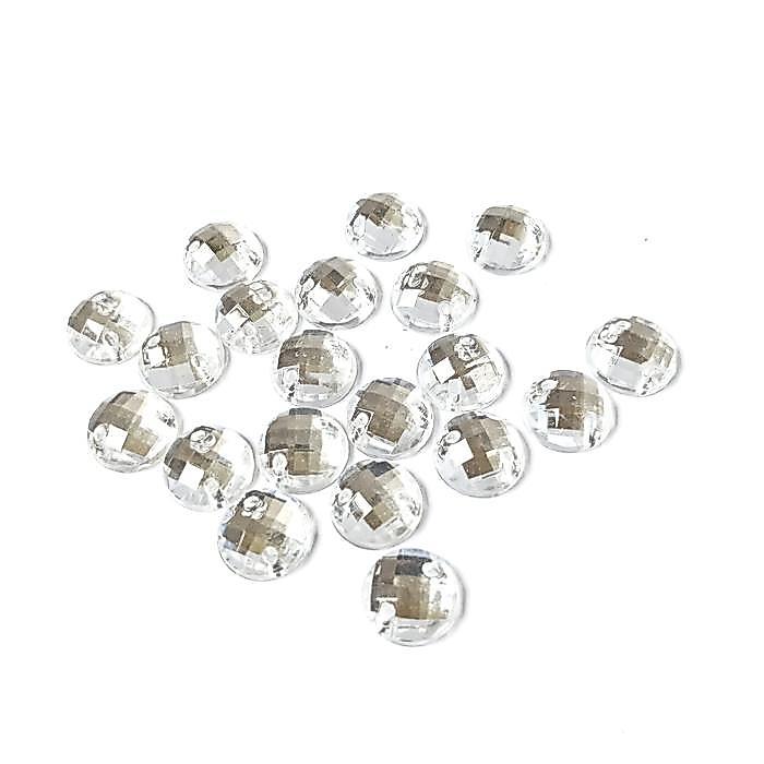 Payet/Diamond/Jahit/Kristal/Akrilik/Bulat/Grade A/Premium/8Mm/Lusin/ Lengan Manik Tempel Dibaju