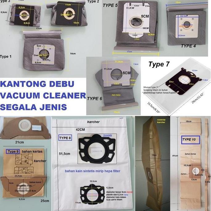 Kantong Debu Vacuum Cleaner Universal Kain Non Woven Dapat Dicuci