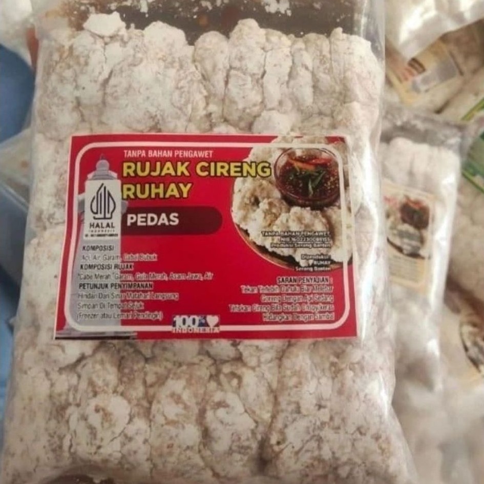 Cireng Rujak Ruhay isi 50pcs  + Sambal Rujak All Varian Original / Pedas