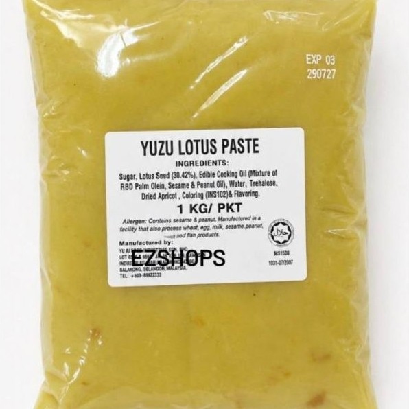 Yuzu Lotus Filling Mooncake | Isian Mooncake | Mooncake Paste