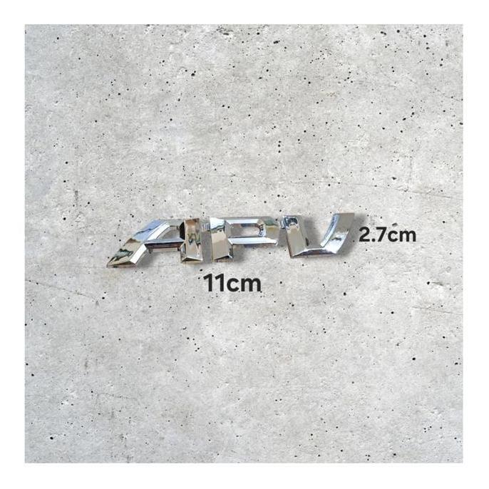 Promo Emblem apv chrome timbul / emblem suzuki apv / emblem tulisan apv Diskon