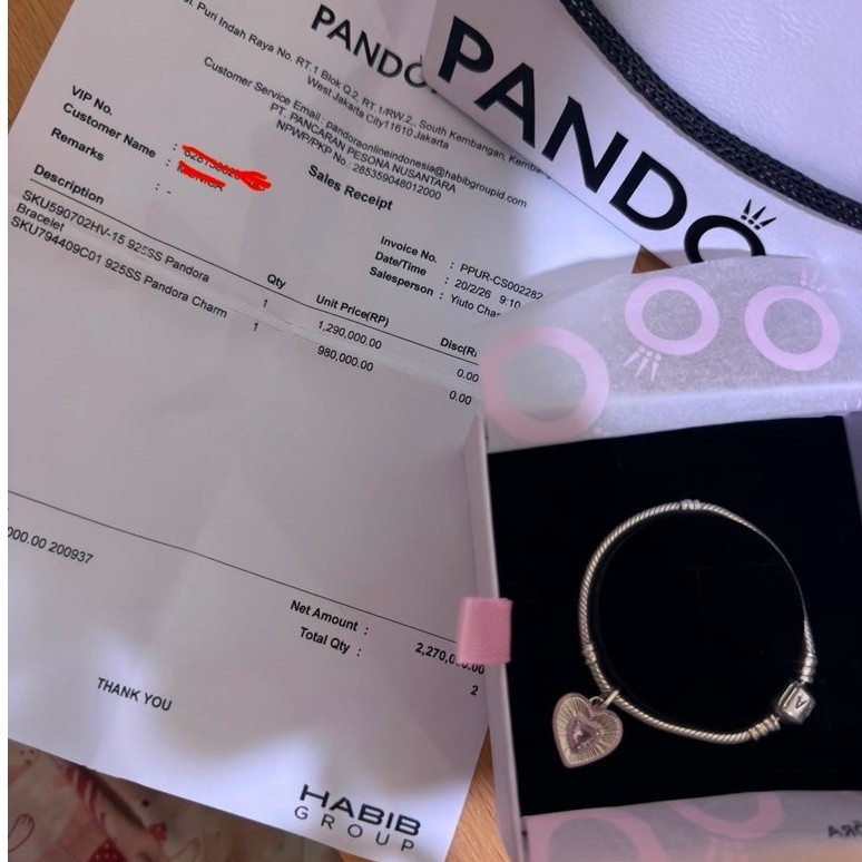 Pandora bracelet gelang original charm 15cm