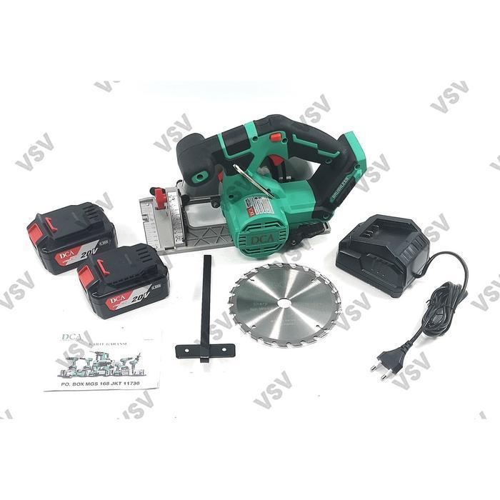 DCA ADMY165 Potong Kayu Baterai Cordless Brushless Circular Saw Circular Saw Cordless