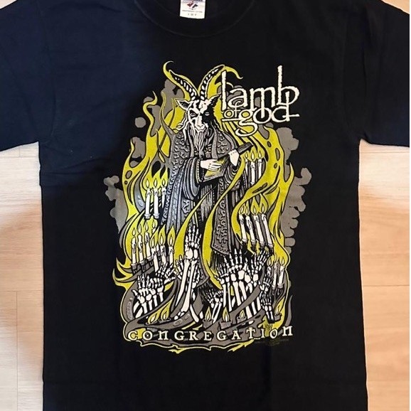 Kaos Lamb of God - Jerzees (preloved pemakaian pribadi bukan thrifting)