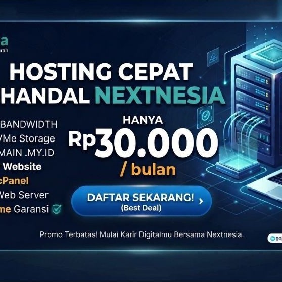 Hosting Murah Unlimited Website & Full akses Cpanel - SSD NVMe Cepat & Stabil
