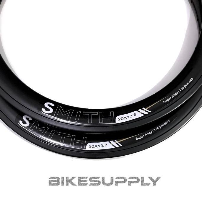Promo Velg Sepeda Ukuran 20+ Merk Smith 32 H Hole Warna Full Hitam Black Rem Cakram Disc / U Brake C