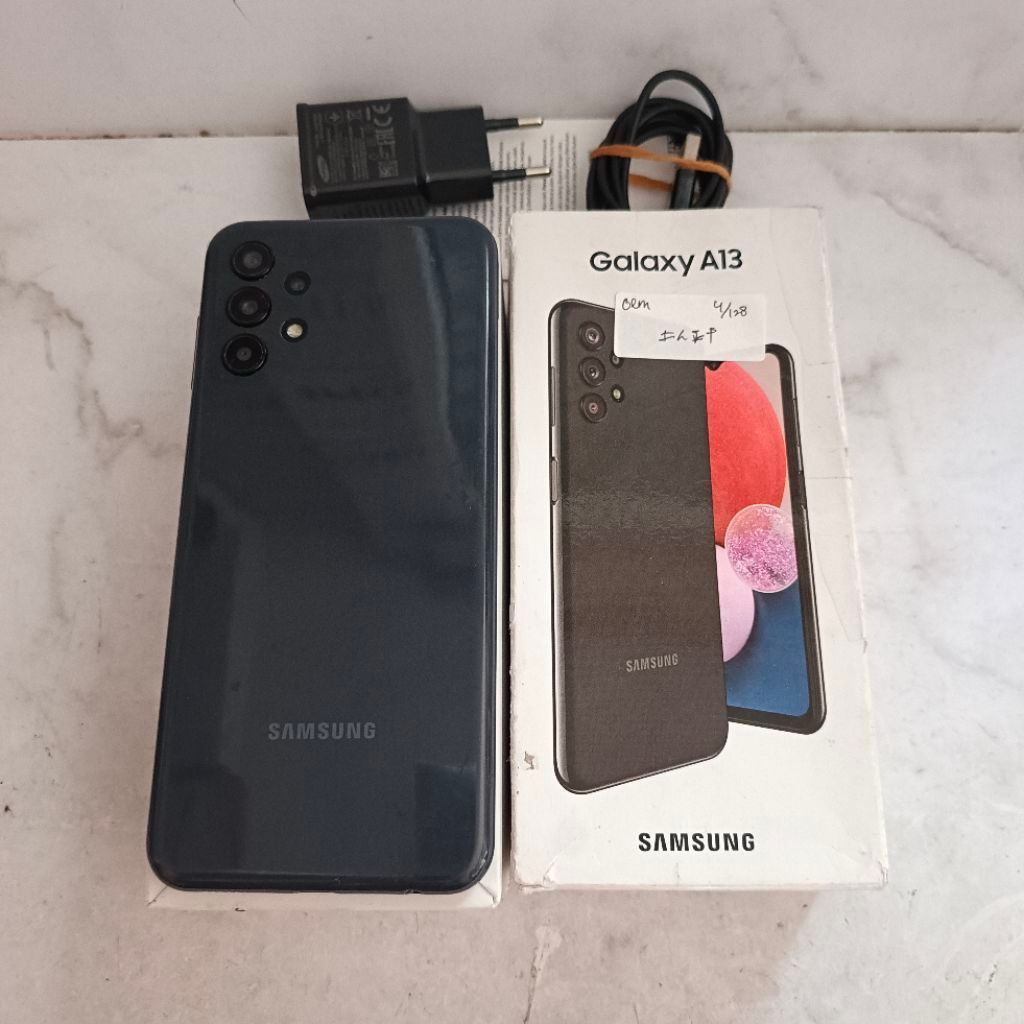Samsung A13 ram 4GB 128GB Black Bekas - Fullset Resmi - second