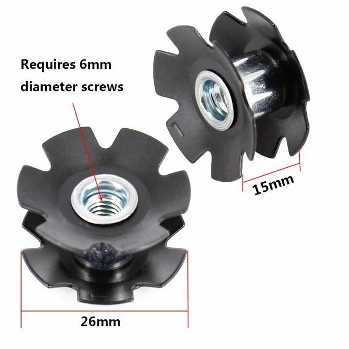 Promo Star Nut Headset Sepeda 28.6mm Jangkar Fork Oversize OS MTB / Lipat Diskon