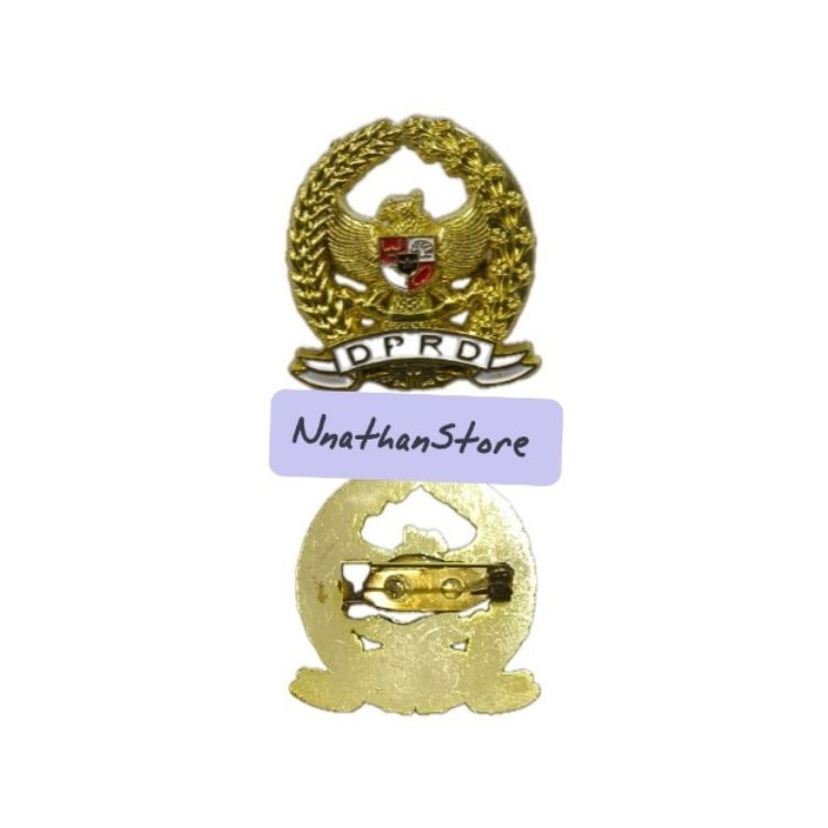 Pin DPRD Padi Kapas Logo Garuda Kuningan Peniti