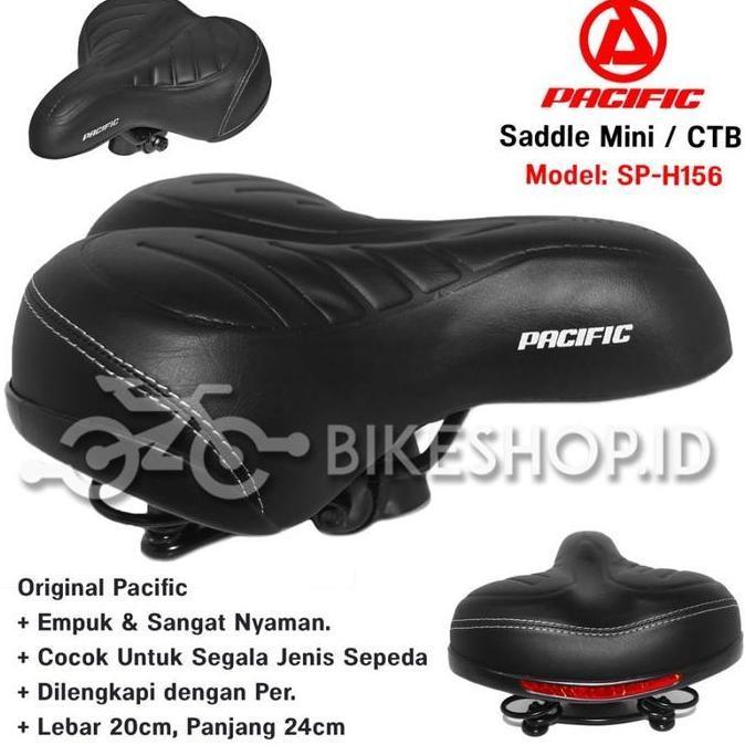 Downhill- Jok Sadel Sepeda Lipat/Ctb/Mtb Pacific Lebar Kuat Dan Empuk