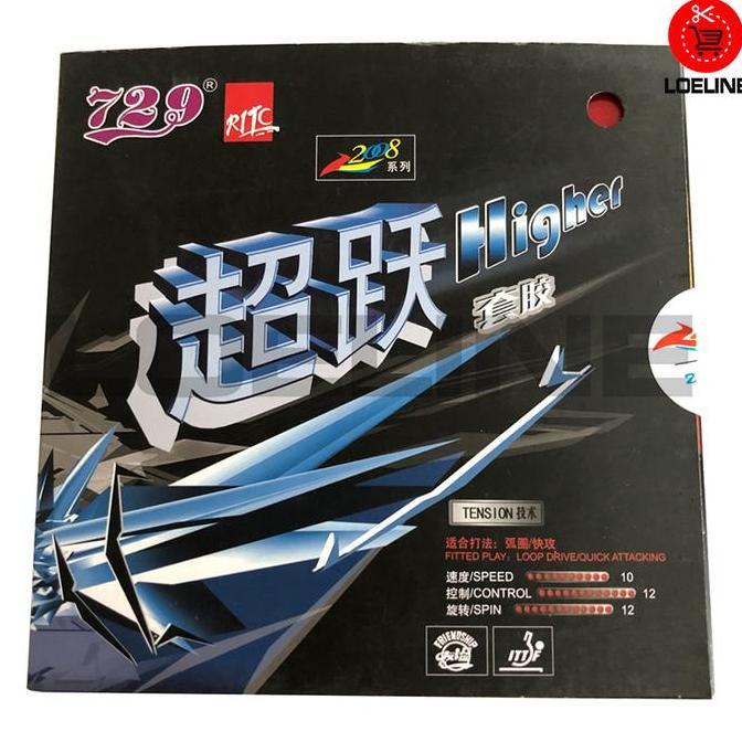 Karet Bet Ping Pong Pingpong RITC 729 Higher Tension Tenis Meja Asli