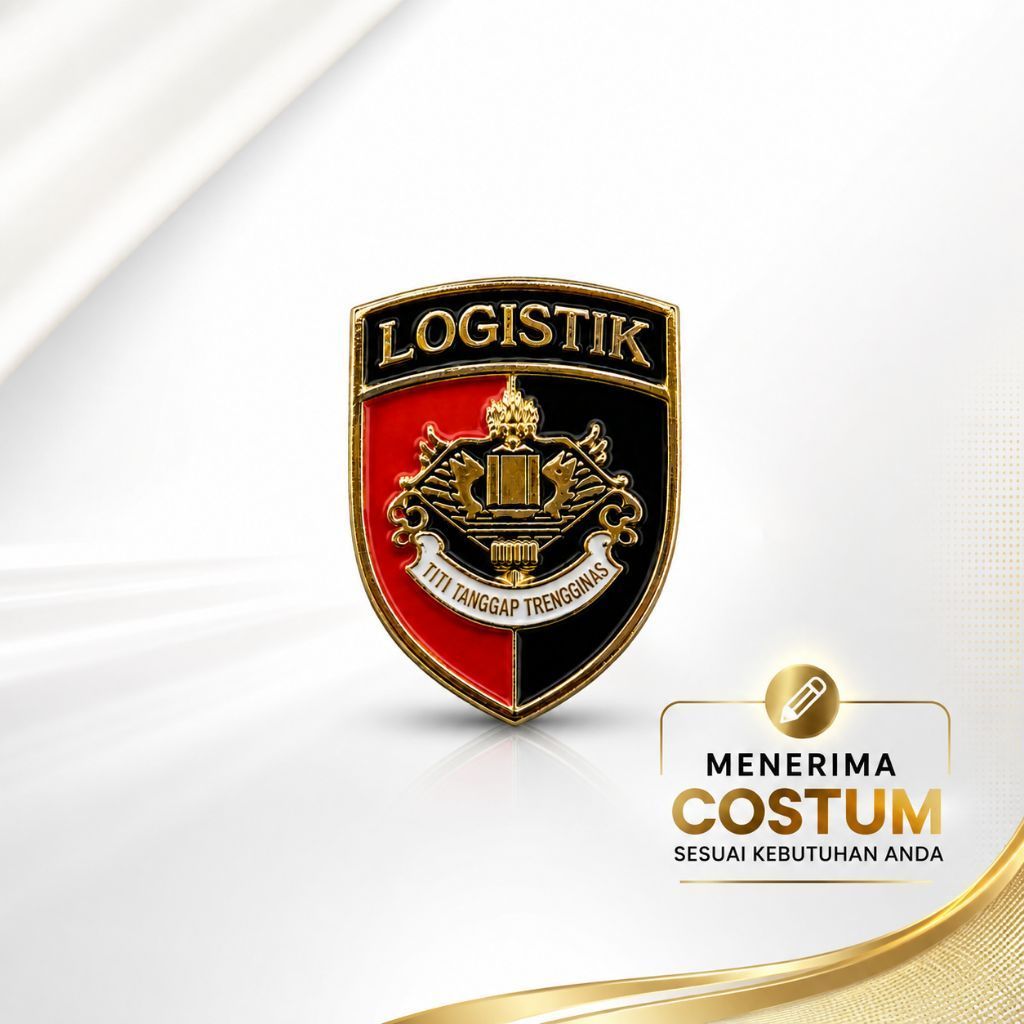 Lencana  Brevet Pin Logistik Polri PDH