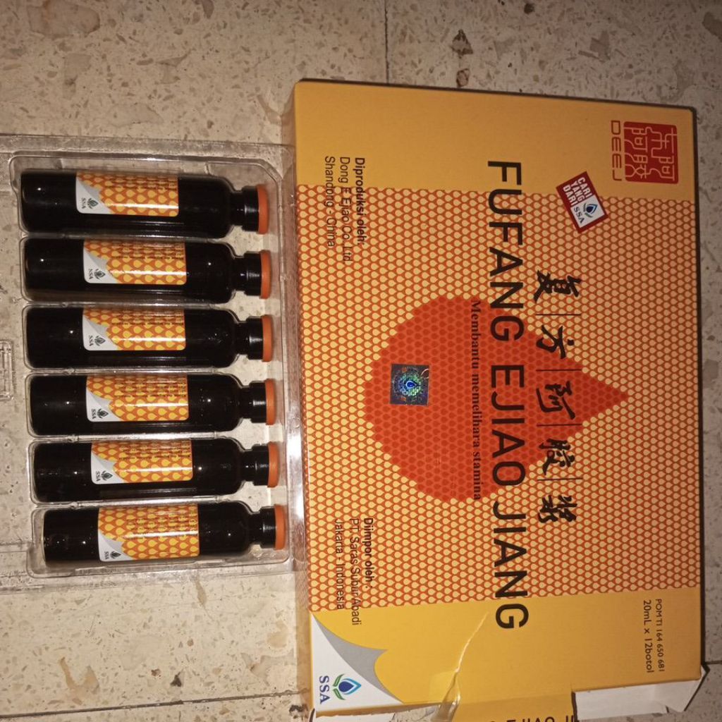 Fufang Ejiao Jiang multivitamin membantu memelihara stamina 20 ml expired 25/09/2028 di jamin origin