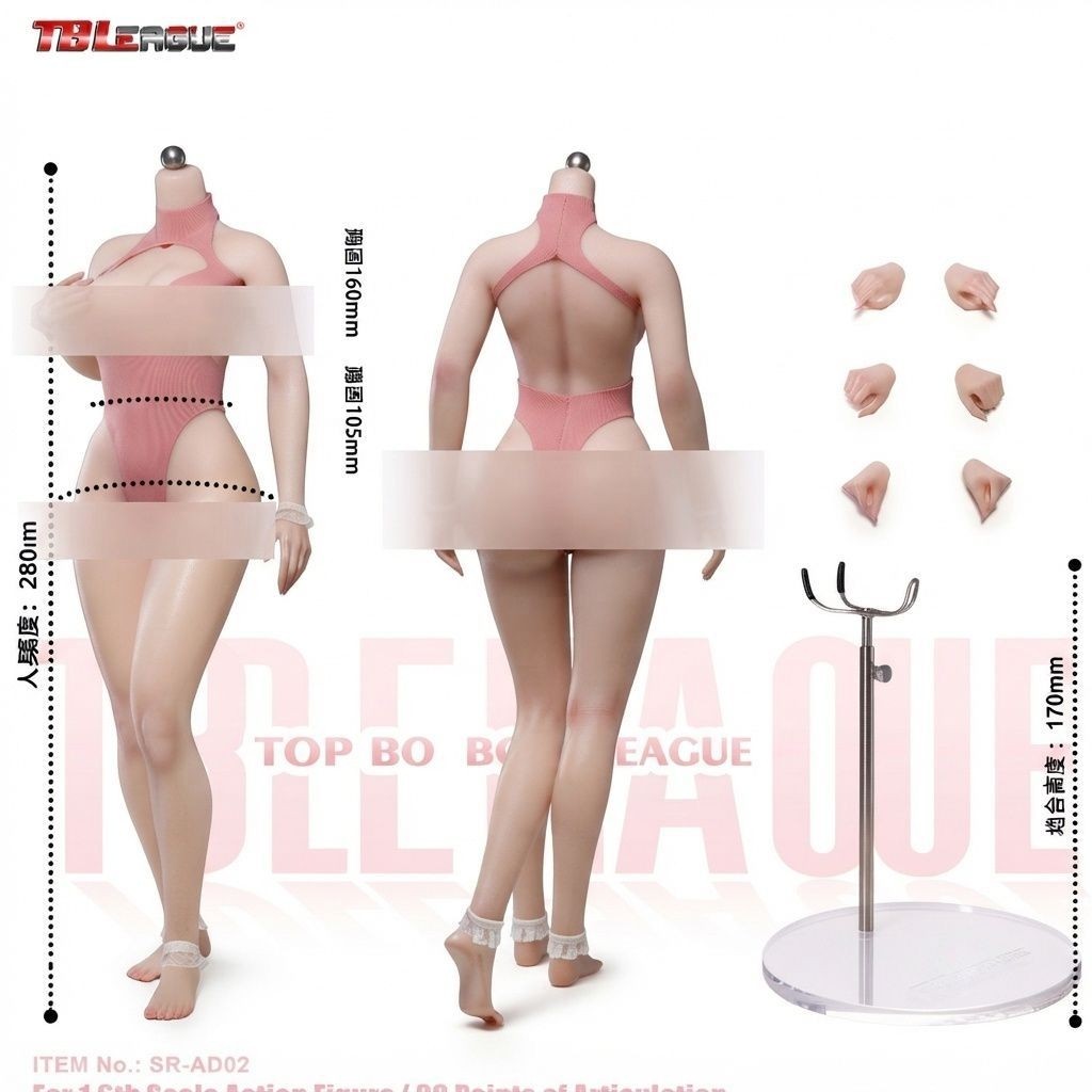 Tbleague - SR-AD02 - 1/6 Scale Figure - Bunny Girl New Platinum Silicone Body Without Head Sculpt Pa