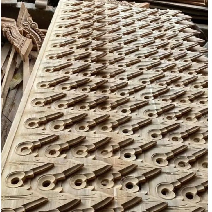 Jual Resplang kayu jati ukir untuk aksesories rumah joglo dan pendopo.