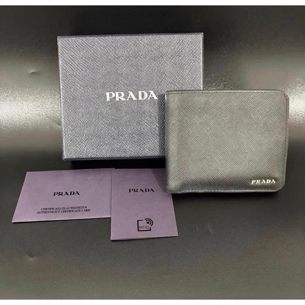 [For Sale] prada Saffiano Bifold Wallet mens wallet
