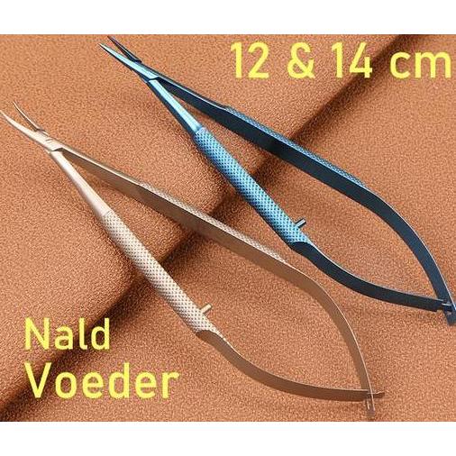 Needle Holder / Pemegang Jarum Mikro / Nald Voeder Spring / Barraquer Needle Holder Round Handle / N