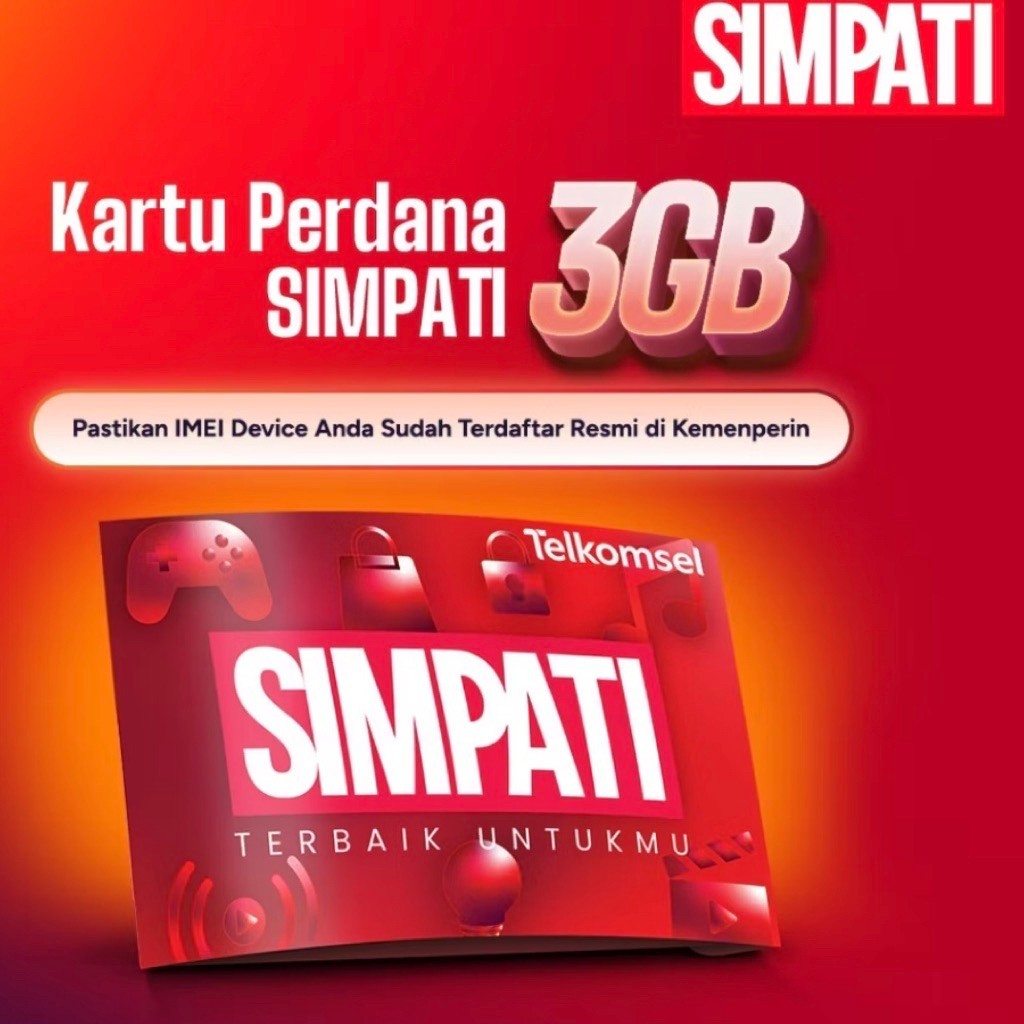 KARTU PERDANA TELKOMSEL 3GB SIAP PAKAI NASIONAL DI JARINGAN 4G/5G/5G PLUSS