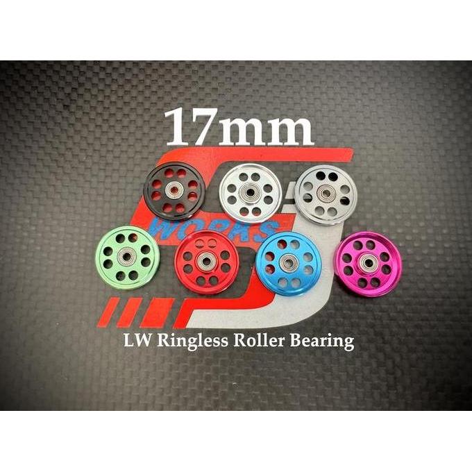Rep Tamiya 95563, 17mm LW Ringless Roller w/ Bearing