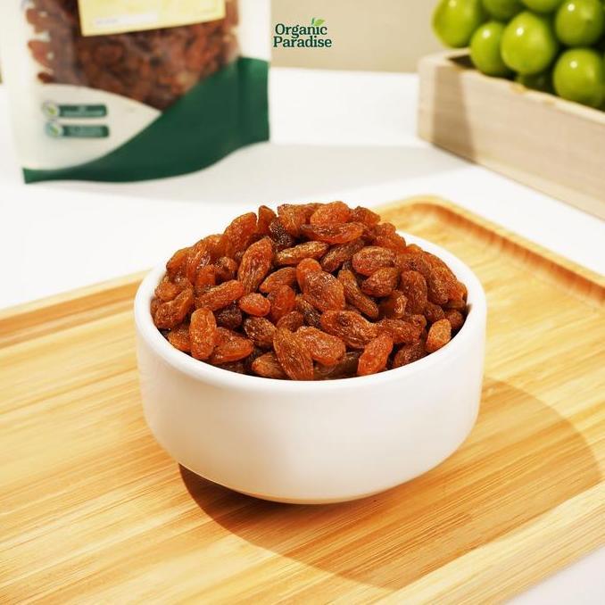 Fruits- Kismis Golden Raisin 250 Gram / Kismis Golden Simin 250 Gram Manis By Organic Paradise