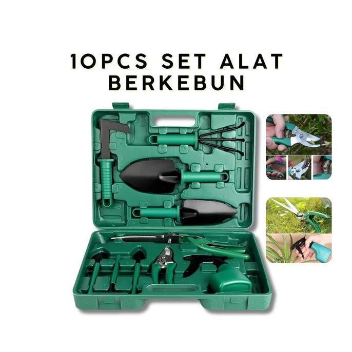 Ratu_seller428 - 10pcs Set Alat Berkebun Peralatan Kebun Taman Sekop Garden Tanaman Tool Lengkap Sho