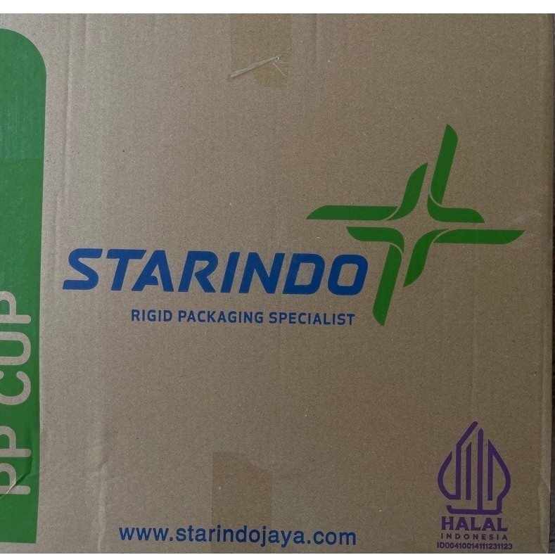 Cup Gelas Starindo 16oz datar 7gr / starindo pet 12oz strawles karton / cup starindo karton Murah