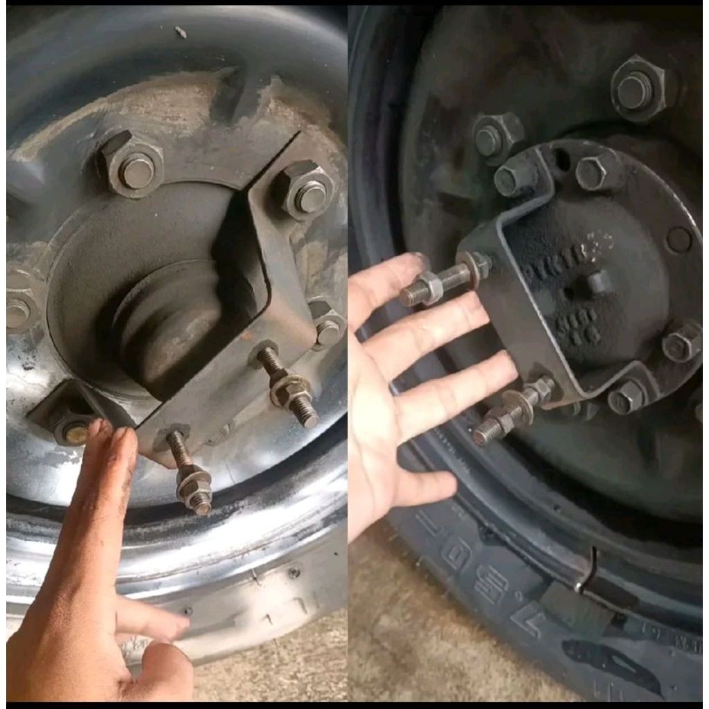 Pangkon dudukan wildop truk engkel ring 15