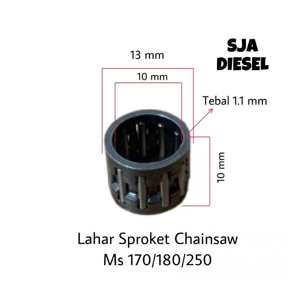 Klahar Sprocket Senso Ms 170/180/250/Needle Bearing Sprocket Chainsaw Ms 170/180/250