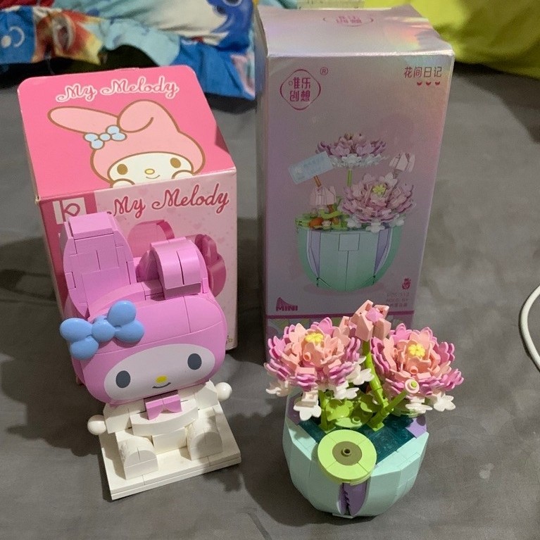 keeppley my melody & flower bouquet bricks