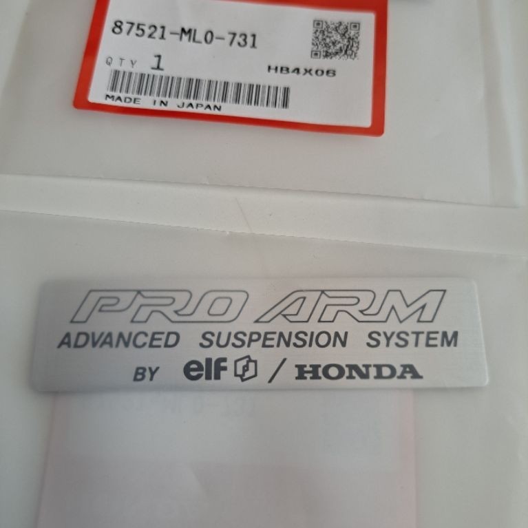 sticker logo emblem PRO ARM nsr 150 sp