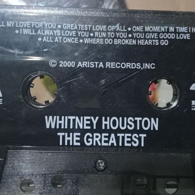 Kaset pita Whitney Houston The Greatest 2000 Arista Records Inc