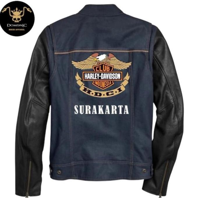 JAKET JEANS KULIT HDCI HARLEY JAKET MOTOR JAKET TOURING