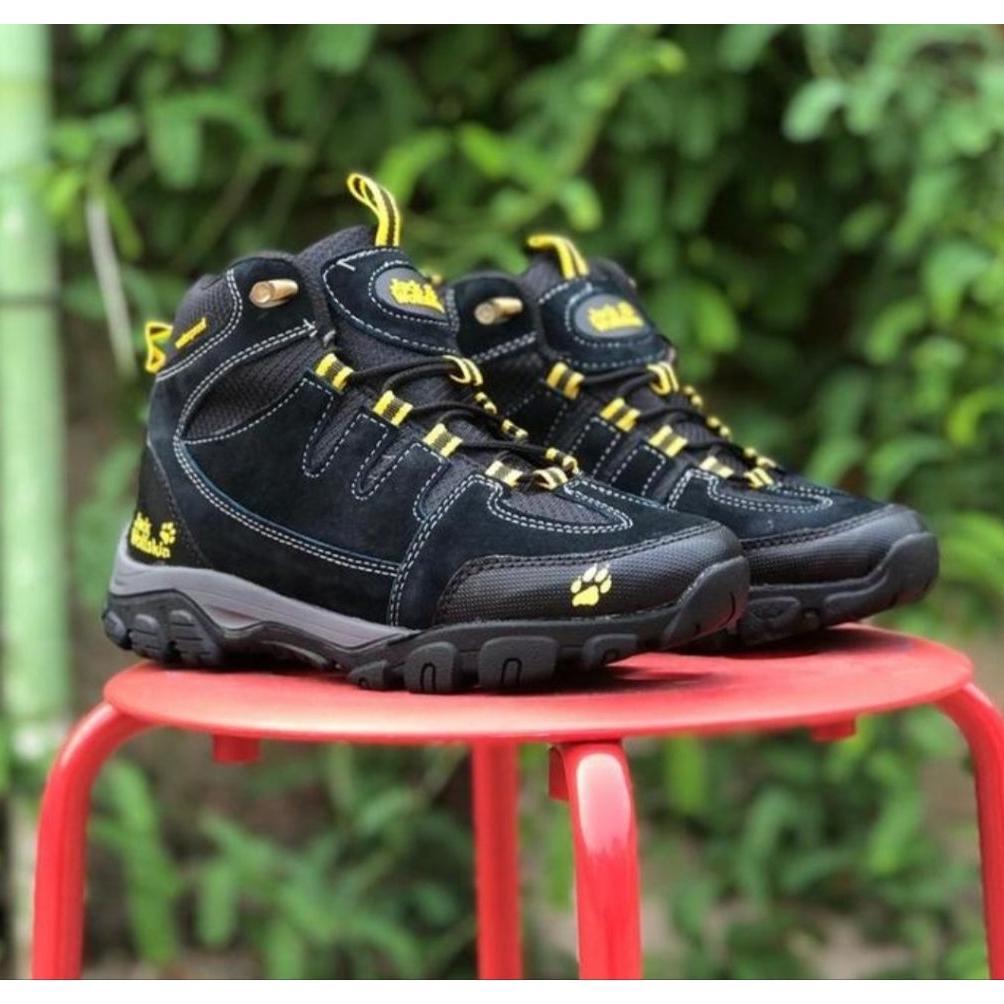 Hot Product BestPromo Sepatu Jack Wolfskin Sepatu Outdoor Kulit Unisex Sepatu Gunung Kulit Jws Sepat