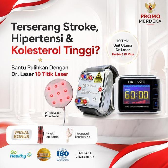 FARMUKE Dr.Laser Perfect 10 Plus - Terapi Melancarkan Aliran Darah Bantu Mempercepat Proses Pemuliha