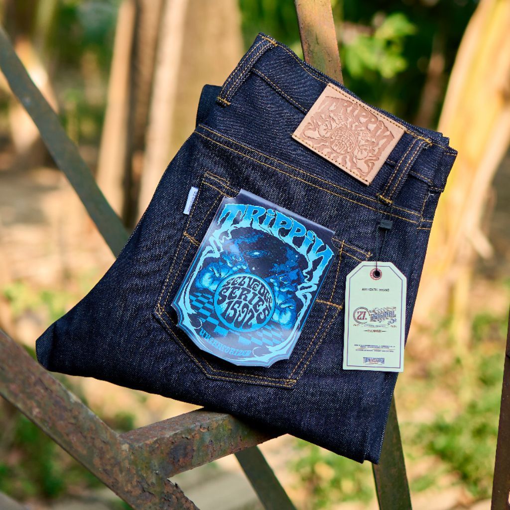 27.original - Raw Denim - Trippin 15oz - Selvedge Denim - Blue indigo