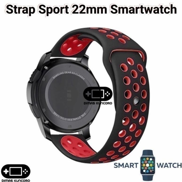 Strap Sport 22mm Silicone Fossil HybridSmartwatchHR Tali Jam Smartwatch