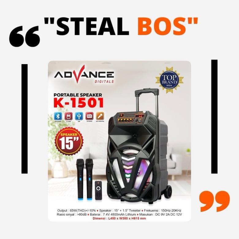 speaker aktif speaker bluetooth/ speaker advance 1501 bluetooth 2 mic