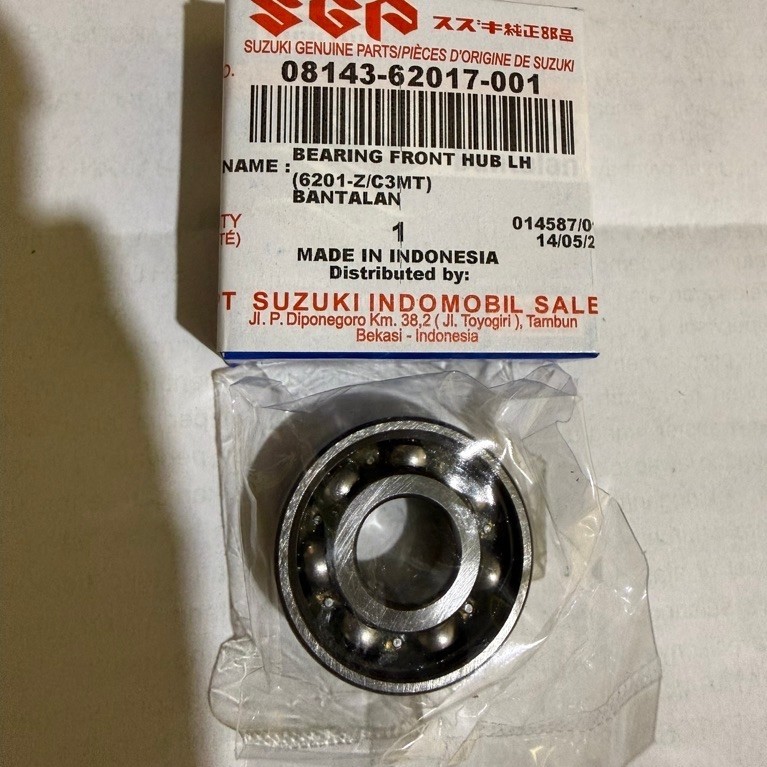 BEARING RODA 6201 ORIGINAL SGP 08143 62017 001