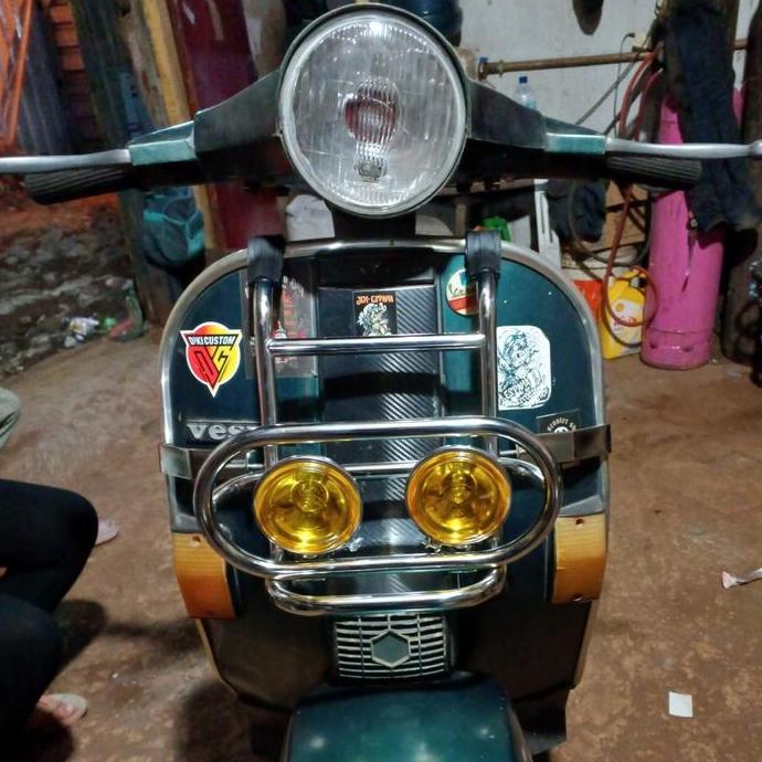 front rack vespa clasik / rak dudukan lampu px exlusive excel super dll aksesoris vespa clasik