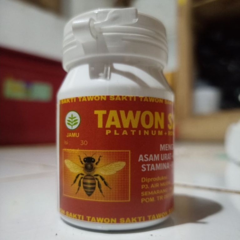 Jamu Tawon Sakti Tawon Platinum isi 30 botol untuk para penderita asam urat,nyeri sendi dan pengapur