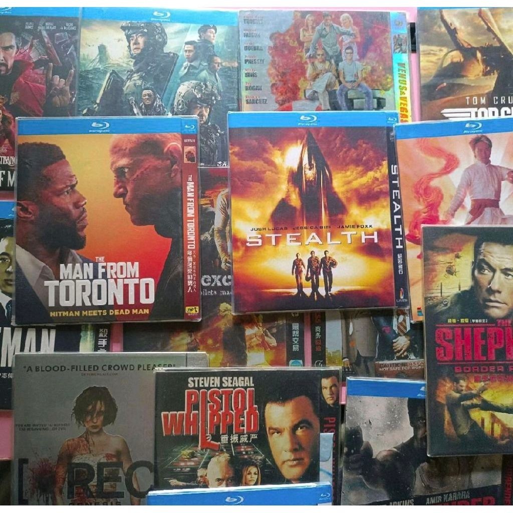 DVD Blue Ray Original Marvel Doctor Strange Multiverse, Warriors of Future, Hitman, Top Gun Maverick
