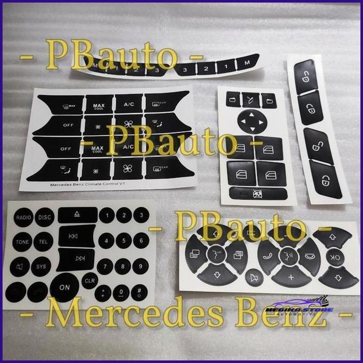 STICKER PANEL SET W204 LAMA / STIKER KONSOL PANEL W204 MERCEDES BENZ MURAH